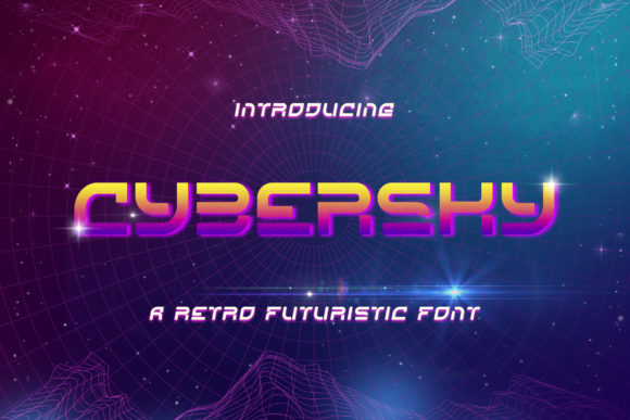 Cybersky: A Futuristic Display Font with Retro Charm