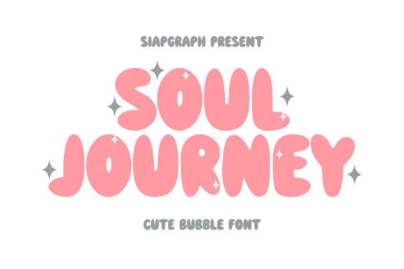Discover Soul Journey: A Bold Retro Bubble Typeface for Modern Creators