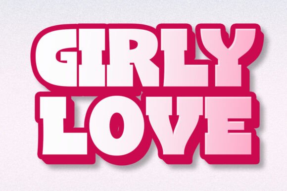 Girly Love: A Display Font with Whimsical Charm
