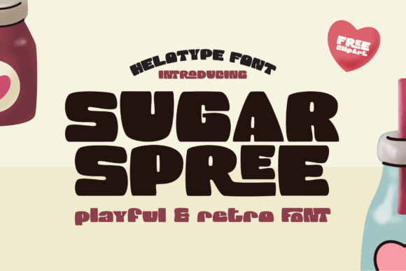 Sugar Spree: A Retro Display Font for Memorable Design